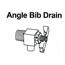 COCK DRAIN 1/4MPT BRASS ANGLE PATTERN - Brass Fittings